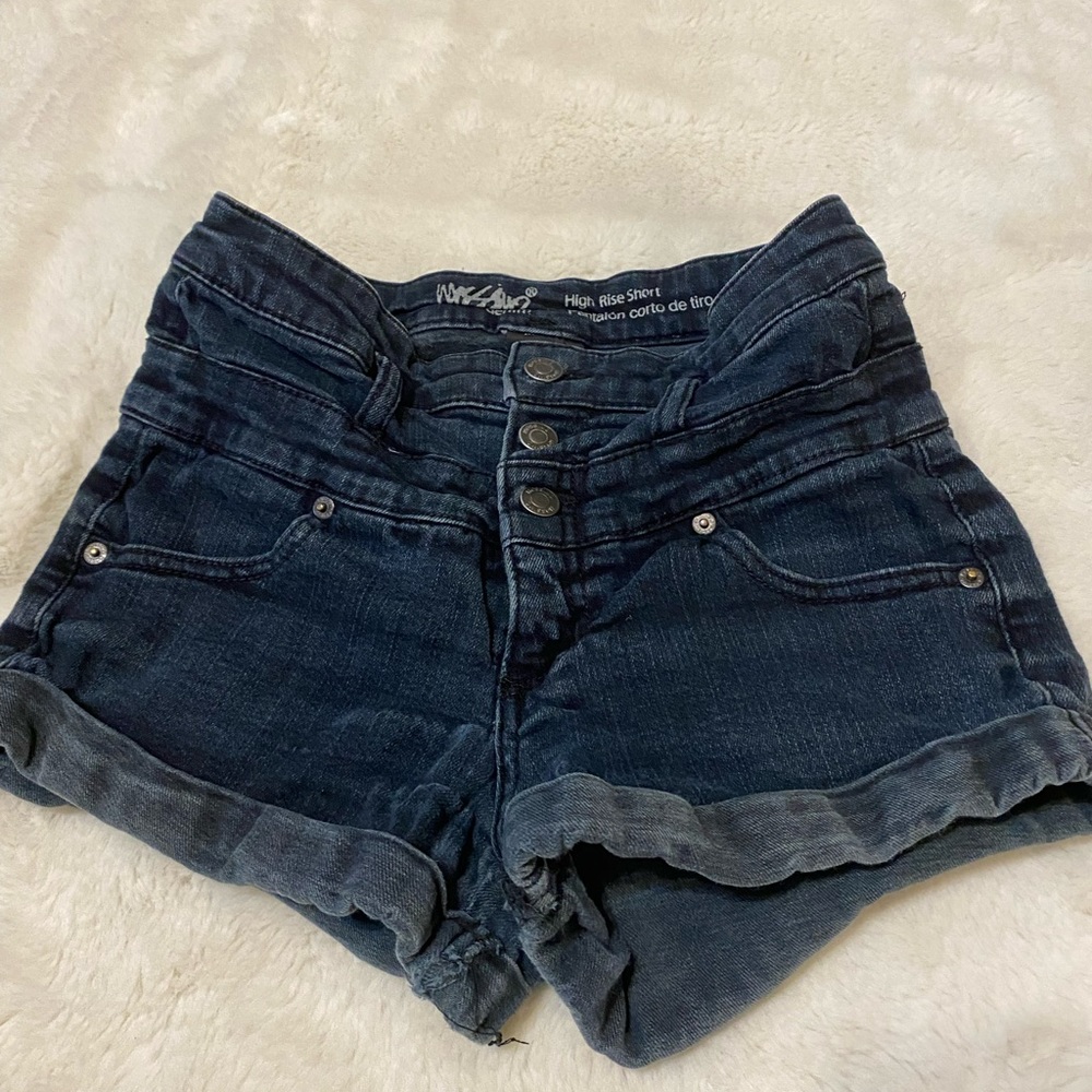 Black Jean shorts
